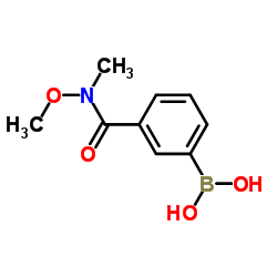 3-(N,O-Dimethylhydroxylaminocarbonyl)phenylboronicacid structure, CAS 723281-57-0
