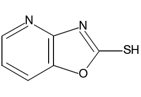 Oxazolo[4,5-b]pyridine-2-thiol structure, CAS 7243-02-9