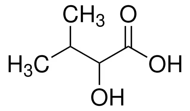 2-Hydroxy-3-methylbutyricacid structure, CAS 4026-18-0