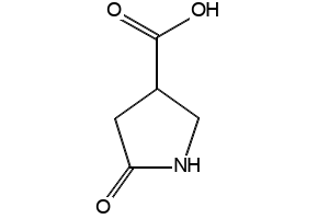 5-Oxo-pyrrolidine-3-carboxylicacid structure, CAS 7268-43-1