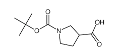 Pyrrolidine-1,3-dicarboxylicacid1-tert-butylester structure, CAS 72983-31-4