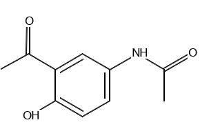 N1-(3-Acetyl-4-hydroxyphenyl)acetamide structure, CAS 7298-67-1