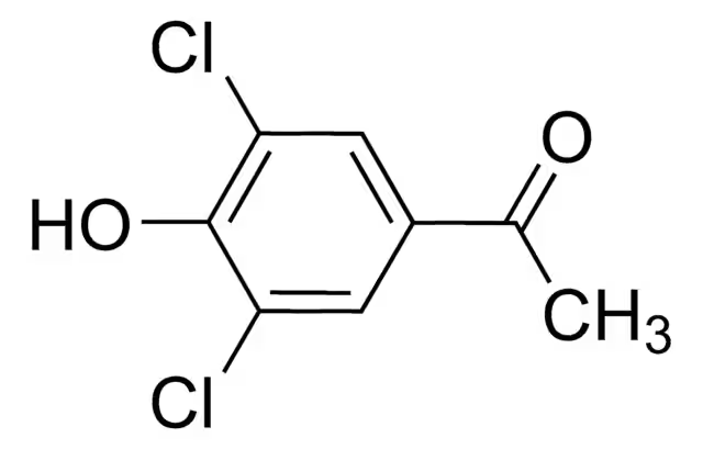 3',5'-Dichloro-4'-hydroxyacetophenone structure, CAS 17044-70-1