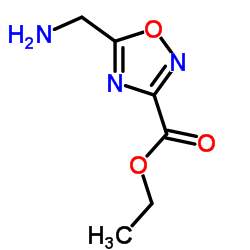 Ethyl5-(aminomethyl)-1,2,4-oxadiazole-3-carboxylate structure, CAS 736926-14-0