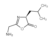 2-(Aminomethyl)-4-(2-Methylpropyl)-(4S)-5(4H)-oxazolone structure, CAS 738570-00-8