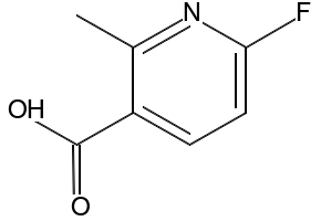 2-Methyl-6-fluoro-3-nicotinicacid structure, CAS 884494-97-7