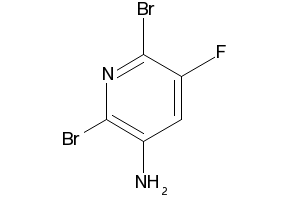 3-Amino-2,6-dibromo-5-fluoropyridine structure, CAS 884494-99-9
