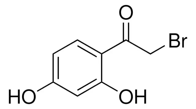 2-Bromo-2',4'-dihydroxyacetophenone structure, CAS 2491-39-6