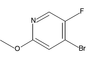 4-Bromo-5-fluoro-2-methoxypyridine structure, CAS 884495-00-5