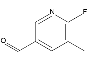 2-Fluoro-5-formyl-3-picoline structure, CAS 884495-04-9