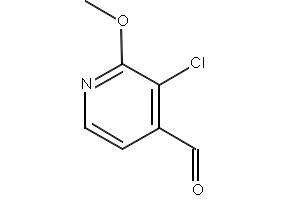 3-Chloro-2-methoxyisonicotinaldehyde structure, CAS 885167-89-5