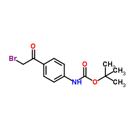 N-Boc-4-(2-Bromo-acetyl)-aniline structure, CAS 885269-70-5