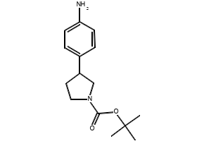 Tert-butyl3-(3-aminophenyl)pyrrolidine-1-carboxylate structure, CAS 885270-24-6