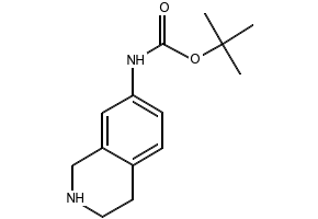 Tert-butyl1,2,3,4-tetrahydroisoquinolin-7-ylcarbamate structure, CAS 885270-54-2