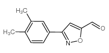 3-(3,4-Dimethyl-phenyl)-isoxazole-5-carbaldehyde structure, CAS 885273-72-3