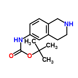 (1,2,3,4-Tetrahydroisoquinolin-6-yl)carbamicacidtert-butylester structure, CAS 885273-75-6