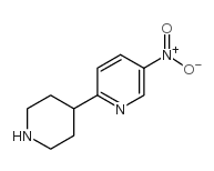 4-(5-Nitropyridin-2-yl)piperidine structure, CAS 885274-74-8