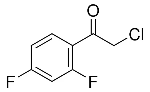 4-Chloro-2,5-difluoroacetophenone structure, CAS 655-12-9