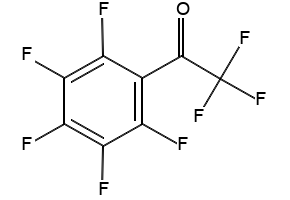 Octafluoroacetophenone structure, CAS 652-22-2