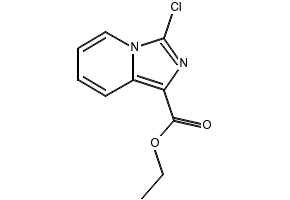 Ethyl3-chloro-imidazo[1,5-a]pyridine-1-carboxylate structure, CAS 885276-62-0