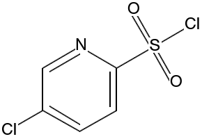 5-Chloropyridine-2-sulfonylchloride structure, CAS 885277-08-7