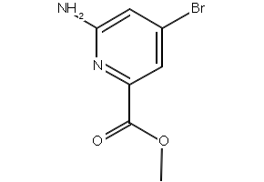 2-Amino-4-bromo-6-carboxypyridinemethylester structure, CAS 885326-88-5
