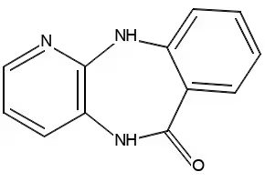 5,11-Dihydropyrido[2,3-b][1,4]benzodiazepin-6-one structure, CAS 885-70-1