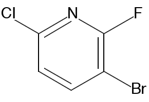 3-Bromo-6-chloro-2-fluoropyridine structure, CAS 885952-18-1