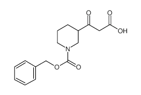 3-(2-Carboxy-acetyl)-piperidine-1-carboxylicacidbenzylester structure, CAS 886362-40-9