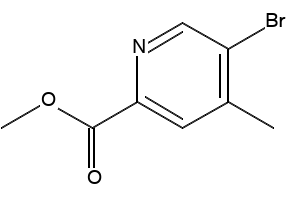 5-Bromo-4-Methylpyridine-2-carboxylicacidmethylester structure, CAS 886365-06-6