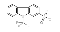 S-(Trifluoromethyl)dibenzothiophenium-3-sulfonateethanolate structure, CAS 160656-62-2