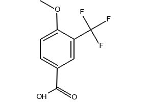 4-Methoxy-3-(trifluoromethyl)benzoicacid structure, CAS 213598-09-5