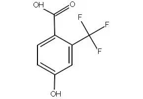 4-Hydroxy-2-(trifluoromethyl)benzoicacid structure, CAS 320-32-1