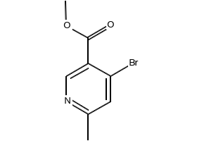 4-Bromo-6-MethylNicotinicacidmethylester structure, CAS 886372-03-8