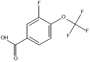 3-Fluoro-4-(trifluoromethoxy)benzoicacid structure, CAS 886498-89-1