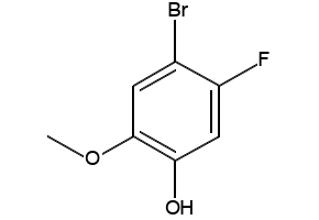 4-Bromo-5-fluoro-2-methoxyphenol structure, CAS 886510-25-4