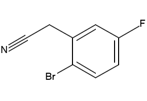 2-Bromo-5-fluorophenylacetonitrile structure, CAS 886761-96-2