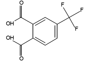 4-(Trifluoromethyl)phthalicacid structure, CAS 835-58-5
