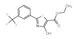 Ethyl4-hydroxy-2-[3-(trifluoromethyl)phenyl]-1,3-thiazole-5-carboxylate structure, CAS 240800-53-7
