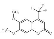 6,7-Dimethoxy-4-(trifluoromethyl)-coumarin structure, CAS 151625-32-0