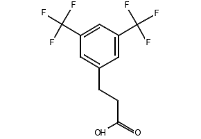 3,5-bis(Trifluoromethyl)hydrocinnamicacid structure, CAS 181772-16-7