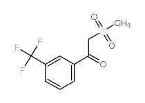 1-[3-(Trifluoromethyl)benzoyl]dimethylsulfone structure, CAS 128306-96-7