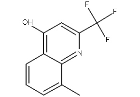 8-methyl-2-(trifluoromethyl)quinolin-4-ol structure, CAS 1701-19-5