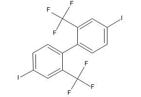 2,2'-Di(Trifluoromethyl)-4,4'-diiodobiphenyl structure, CAS 89803-70-3