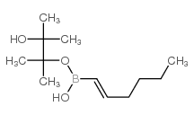 trans-1-Hexenylboronicacidpinacolester structure, CAS 154820-94-7