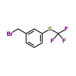 3-(Trifluoromethylthio)benzylbromide structure, CAS 213203-84-0