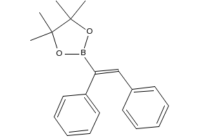 cis-Stilbeneboronicacidpinacolester structure, CAS 264144-59-4