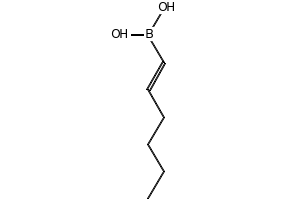 E-Hexen-1-ylboronicacid structure, CAS 42599-18-8