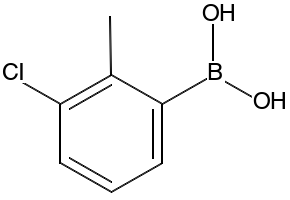 (3-Chloro-2-methylphenyl)boronicacid structure, CAS 313545-20-9
