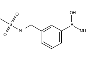 (3-Methanesulfonylaminomethylphenyl)boronicacid structure, CAS 850568-39-7